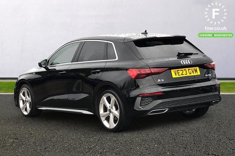 Used Audi A3 S-Line 2023 Black Sedan