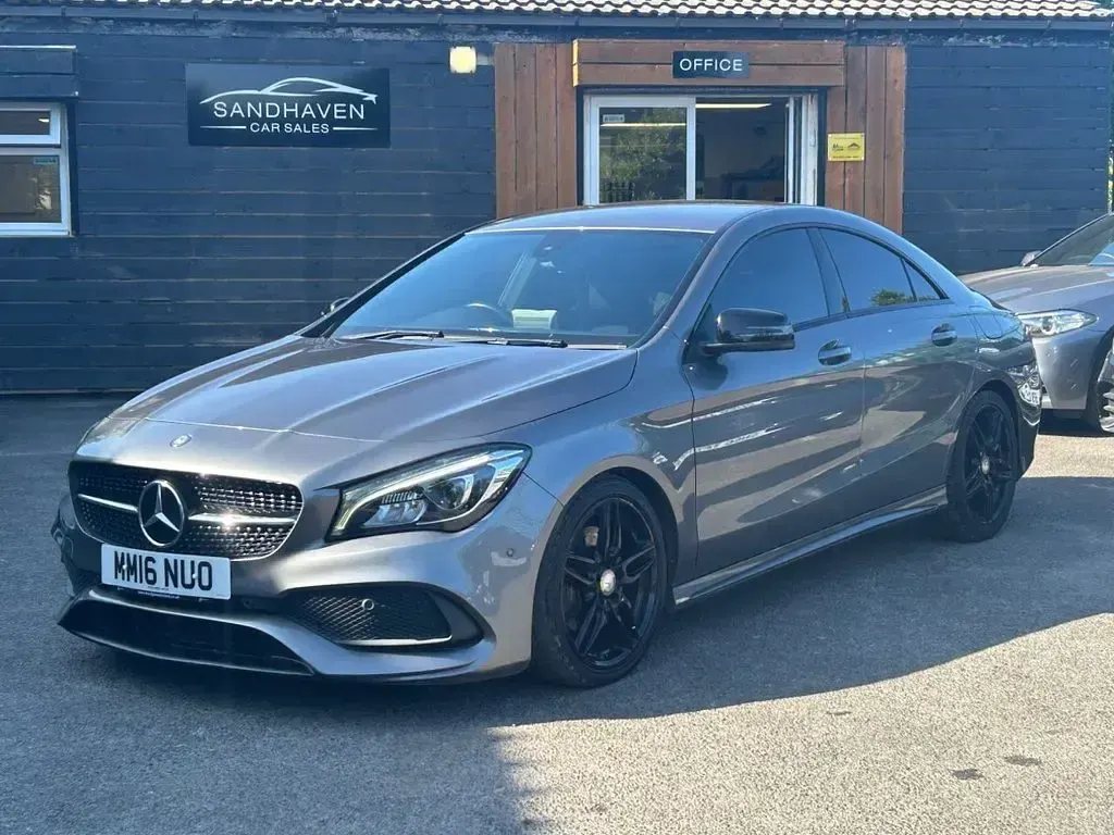 Used Mercedes CLA220 AMG line 177 HP (130 kW) 2016 Grey Coupe
