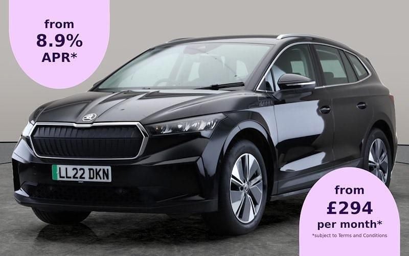 Black Used 2022 Skoda Enyaq iV ecoSuite SUV | £20,263 (Fair price) - Image 1/1