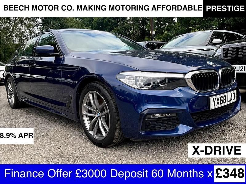 Blue Used 2018 BMW 520 M Sport Sedan | £18,990 (Good price) - Image 1/3