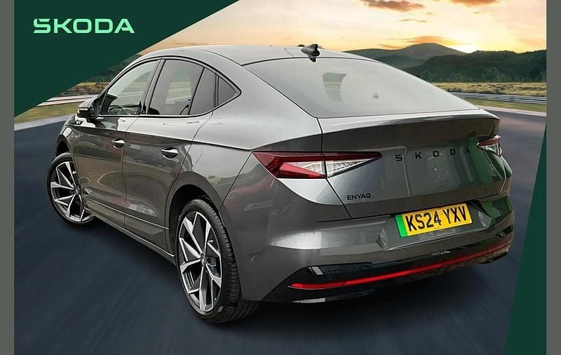 Grey Used 2024 Skoda Enyaq iV vRS SUV | £34,299 - Image 1/4