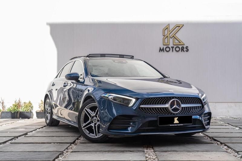 Blue Used 2021 Mercedes A200 AMG Line Premium Plus Sedan | £21,550 (Fair price) - Image 1/4