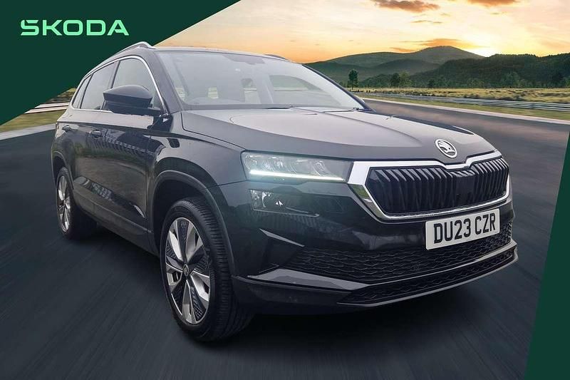 Black Used 2023 Skoda Karoq SE L SUV | £21,373 (Fair price) - Image 1/4