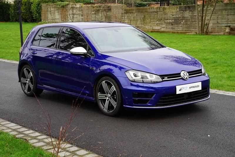 Used VW Golf VII R 2015 Blue Hatchback