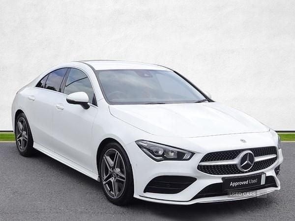 White Used 2019 Mercedes CLA200 AMG line Coupe | £18,795 (Fair price) - Image 1/4