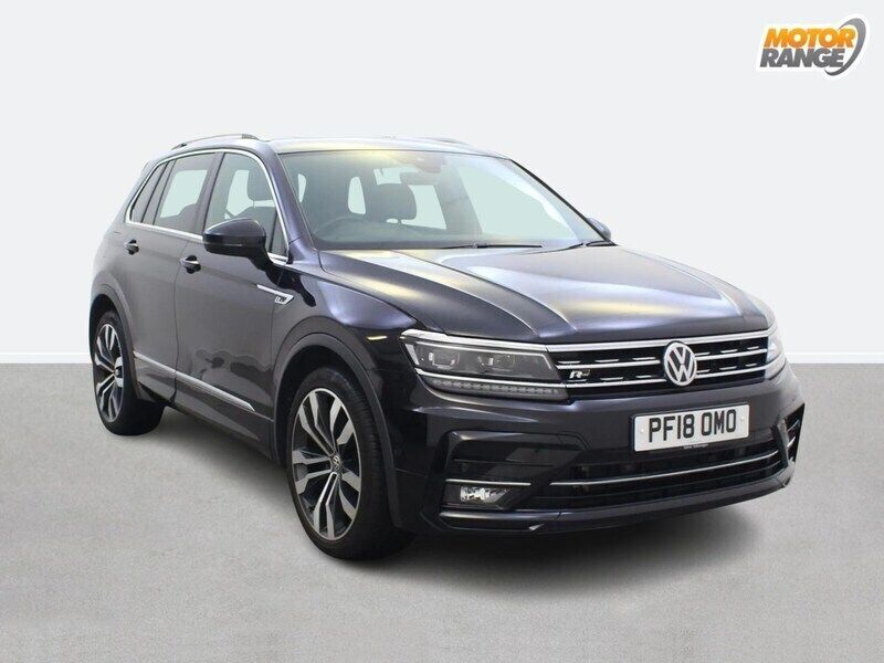Black Used 2018 VW Tiguan R-line SUV | £18,295 (Fair price) - Image 1/4