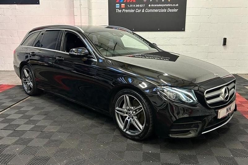 Used Mercedes E220 AMG line 194 HP (142 kW) 2017 Black Estate