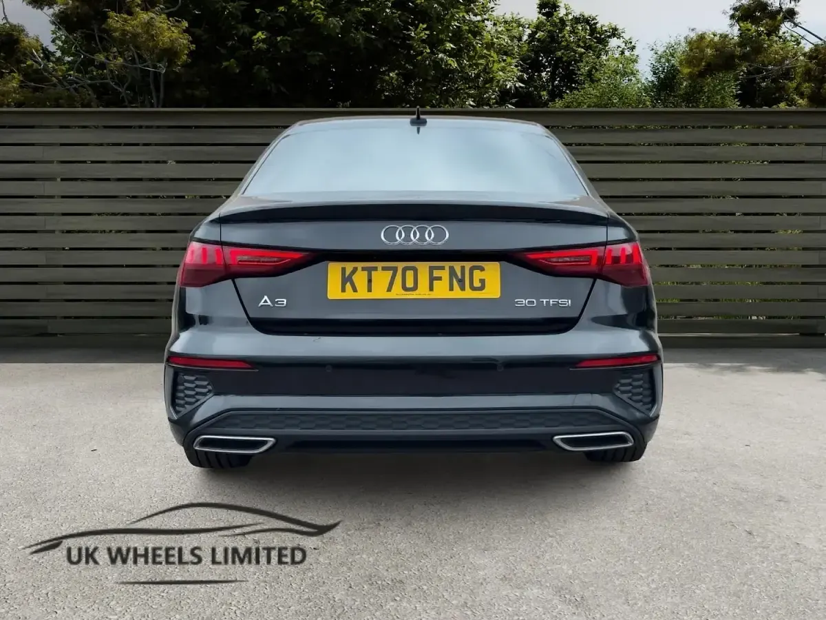 Used Audi A3 S-Line 110 HP (80 kW) 2021 Black Sedan