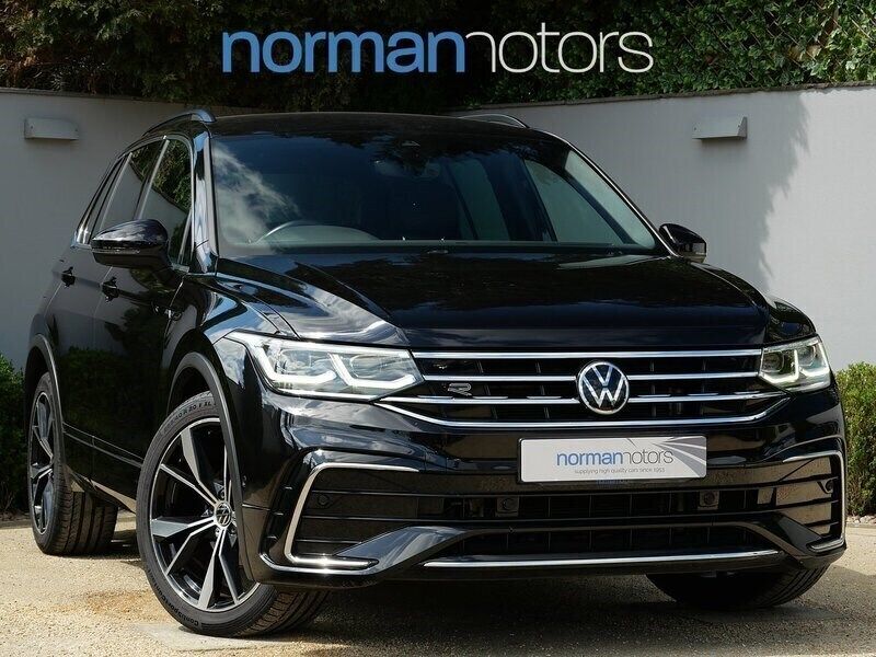 Black Used 2021 VW Tiguan R-line SUV | £25,495 (A bit pricey) - Image 1/3
