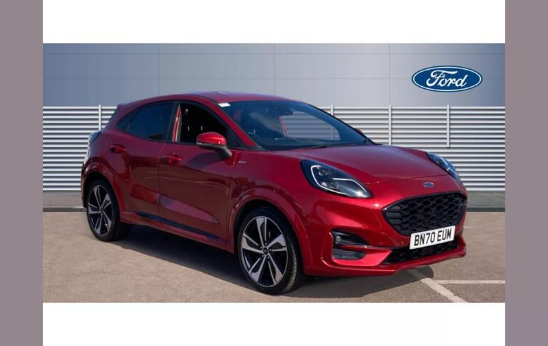 Red Used 2020 Ford Puma ST-Line X SUV | £15,235 (Fair price) - Image 1/4