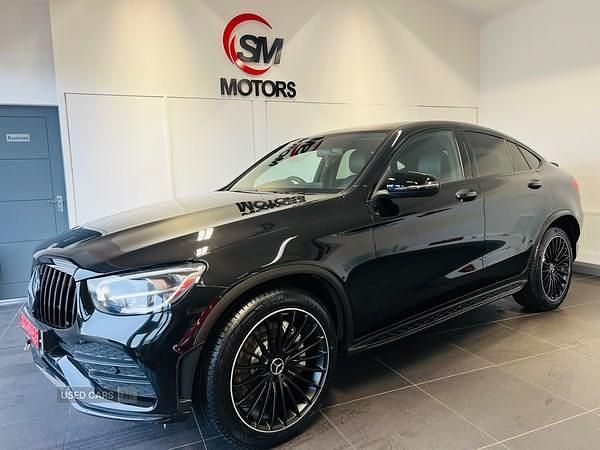 Used Mercedes GLC220 AMG line 194 HP (142 kW) 2019 Black Coupe