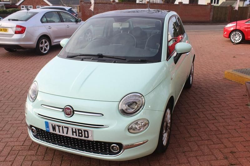 Used Fiat 500 Lounge 69 HP (50 kW) 2017 Green Hatchback
