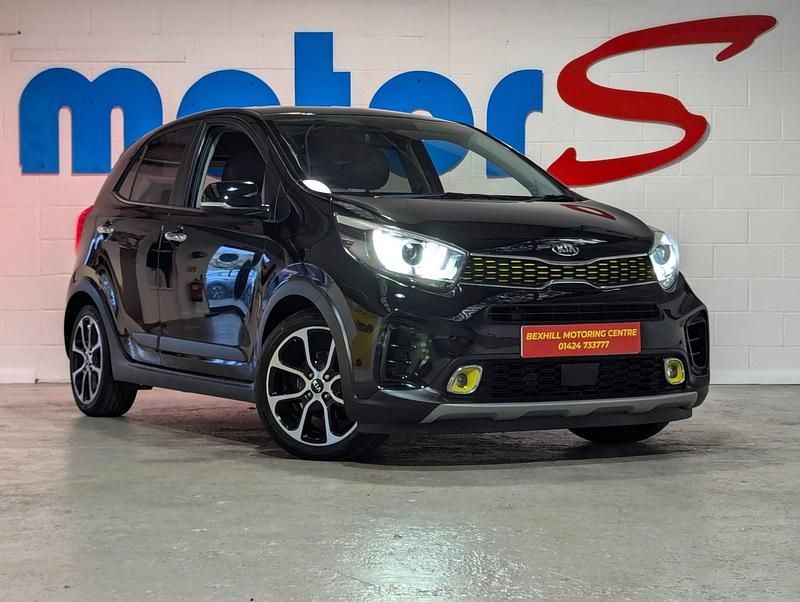 Midnight black Used 2020 Kia Picanto X-Line Hatchback | £11,888 (Expensive) - Image 1/4