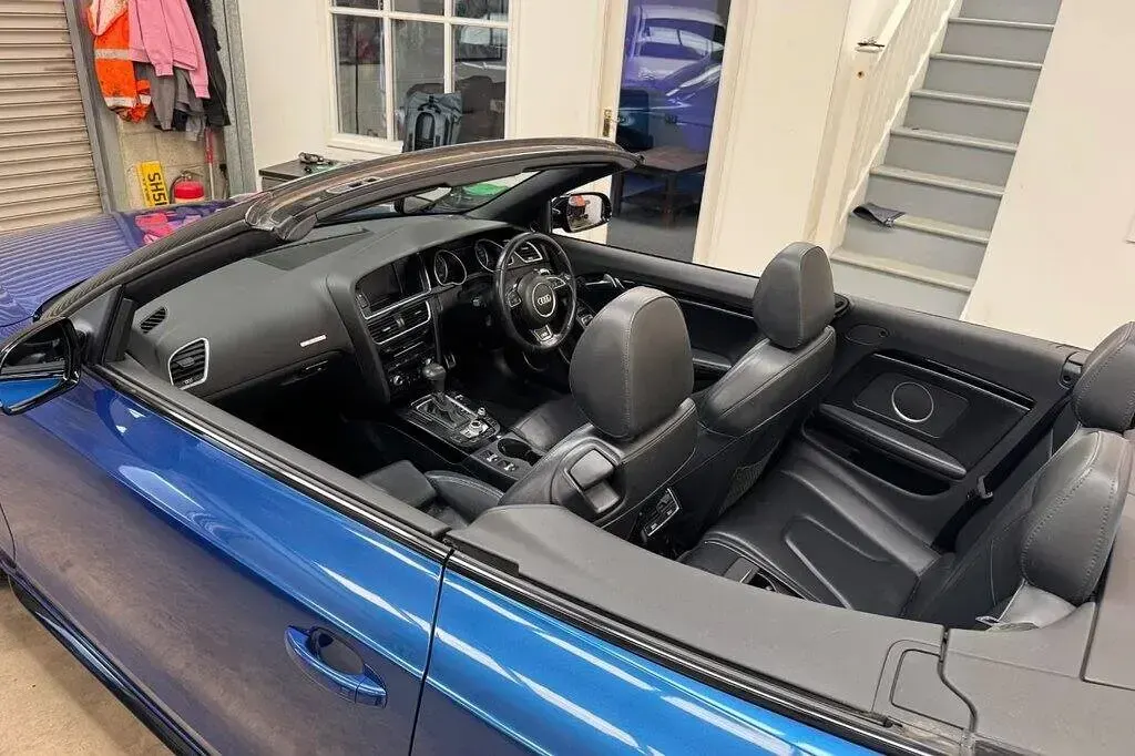 Used Audi A5 Cabriolet S-Line 174 HP (127 kW) 2015 Blue Cabriolet