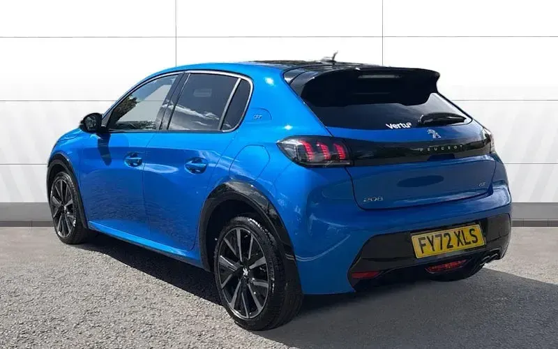 Used Peugeot 208 Premium 131 HP (96 kW) 2022 Blue Hatchback
