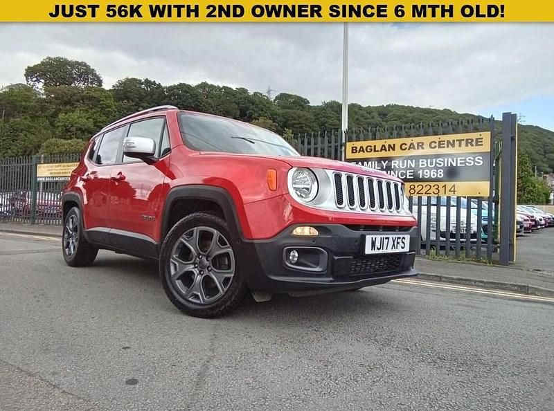 Red Used 2017 Jeep Renegade Limited SUV | £9,495 (Fair price) - Image 1/4