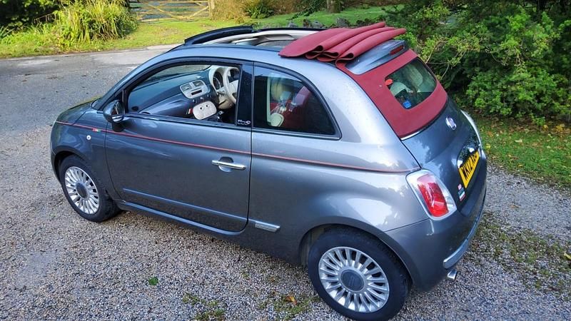 Grey Used 2012 Fiat 500 Lounge Cabriolet | £3,995 (Fair price) - Image 1/4