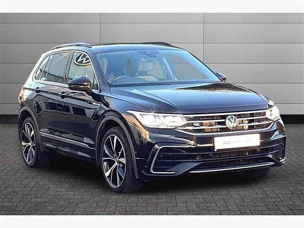 Black Used 2022 VW Tiguan R-line SUV | £26,595 (Fair price) - Image 1/3