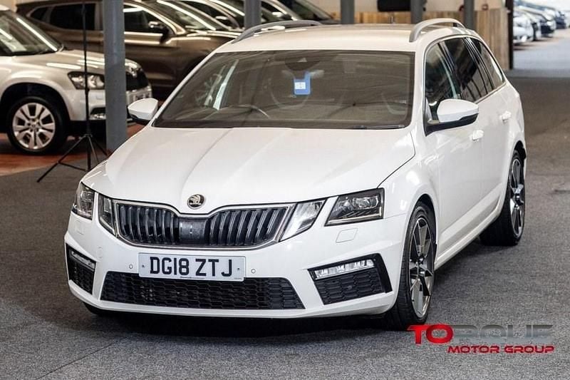 White Used 2018 Skoda Octavia vRS Estate | £13,495 (Fair price) - Image 1/4