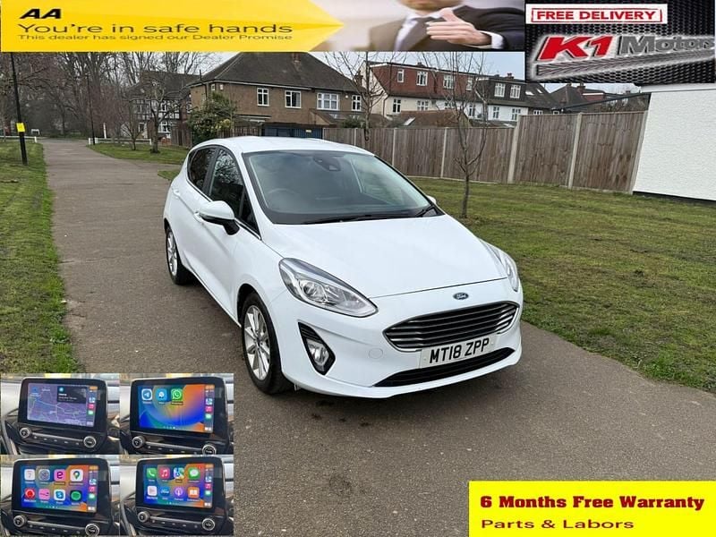 Used Ford Fiesta Titanium 2018 White Hatchback