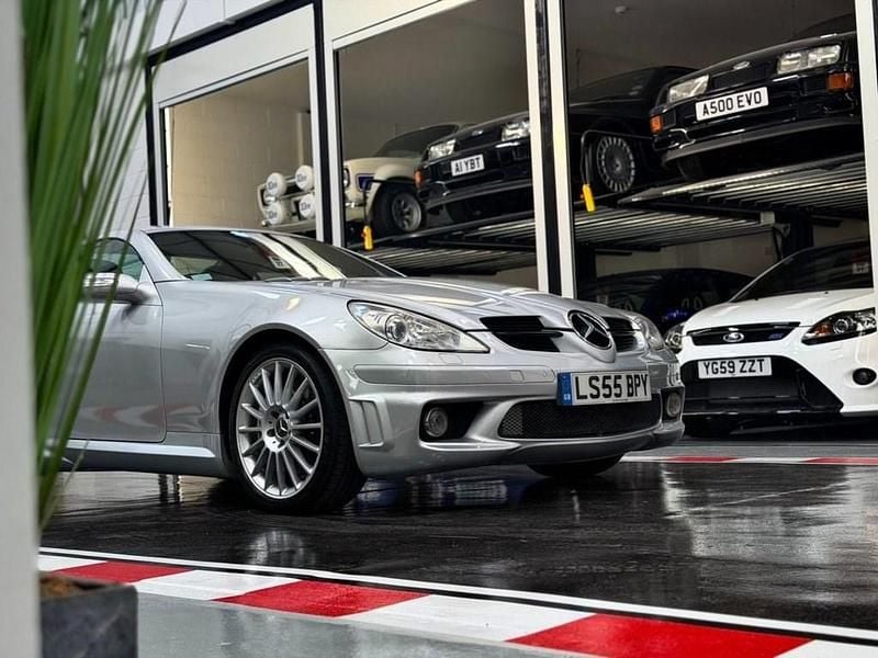 Used Mercedes SLK55 AMG AMG 360 HP (264 kW) 2005 Silver Cabriolet