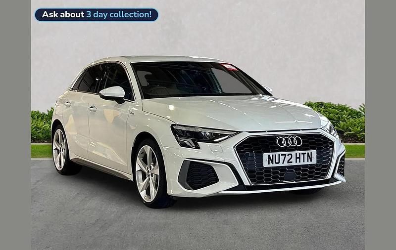 Used Audi A3 S-Line 147 HP (108 kW) 2022 White Sedan