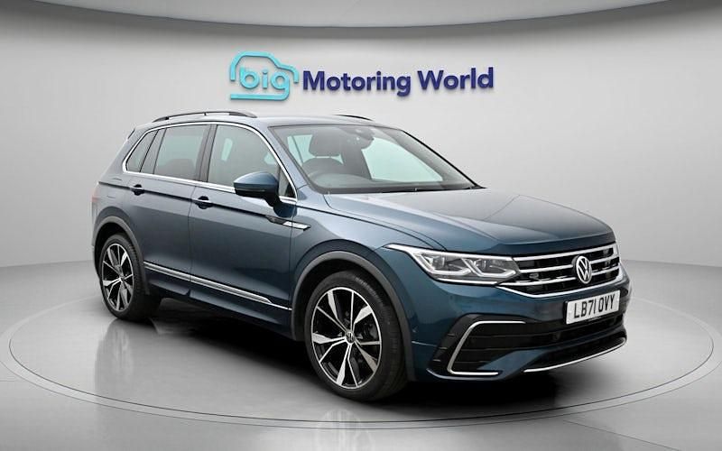 Used VW Tiguan R-line 150 HP (110 kW) 2022 Blue SUV