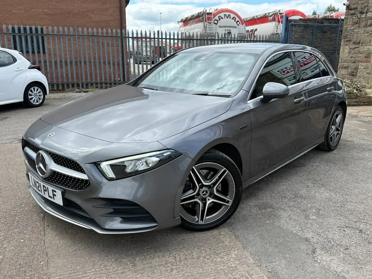 Used Mercedes A250 AMG line 214 HP (157 kW) 2021 Grey Hatchback