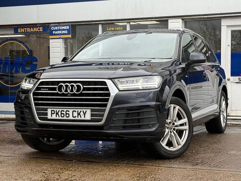 Used Audi Q7 S-Line 272 HP (200 kW) 2016 Blue SUV