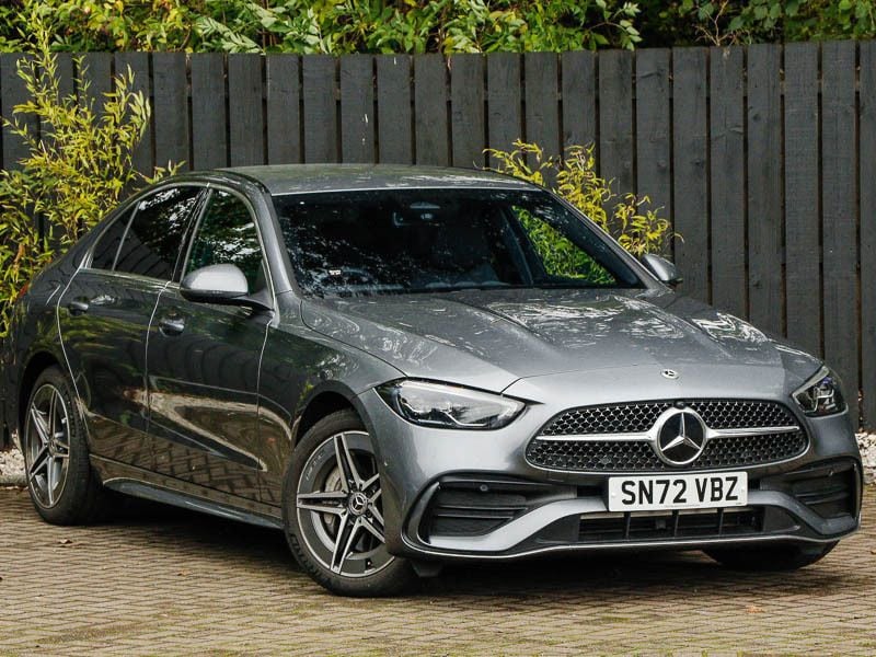 Grey Used 2022 Mercedes C300 AMG line Sedan | £30,698 (A bit pricey) - Image 1/4