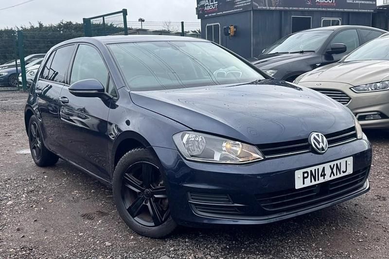 Used VW Golf VII SE 122 HP (89 kW) 2014 Blue Hatchback