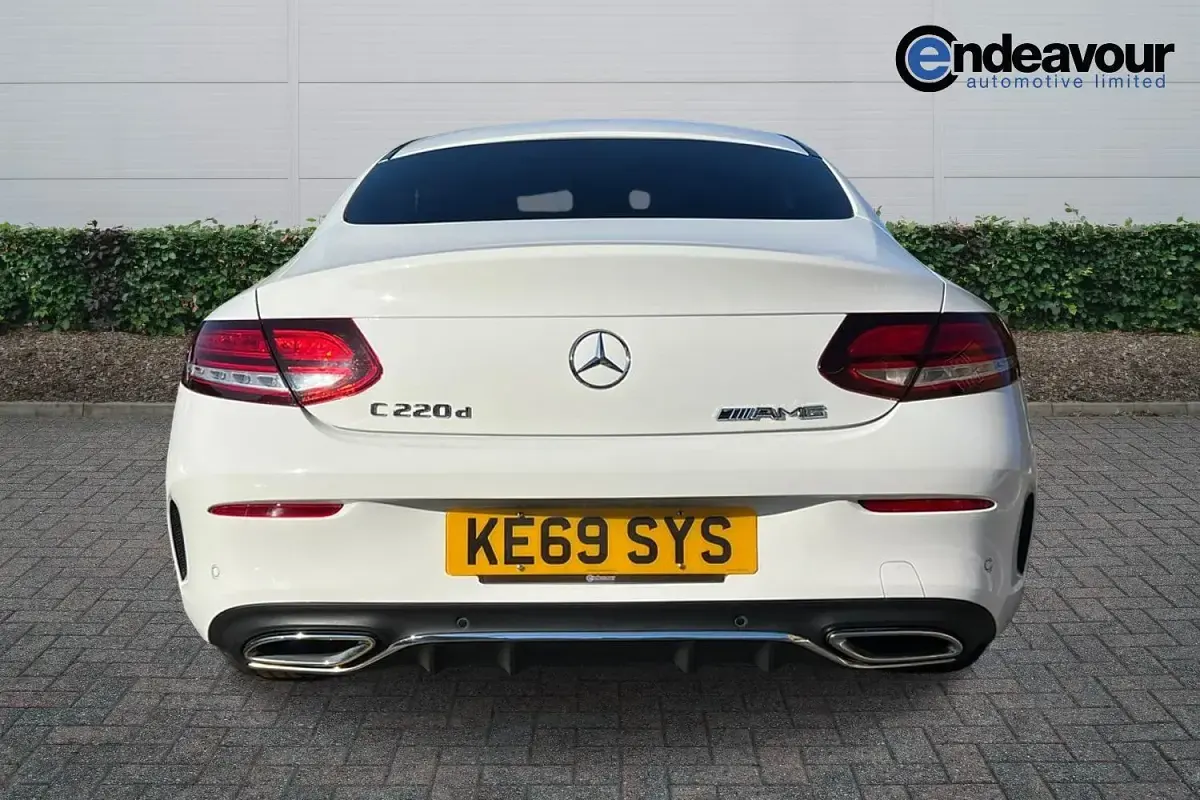 Used Mercedes C220 AMG line 2020 White Coupe