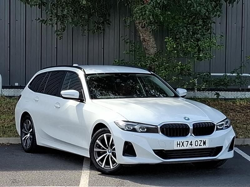 White Used 2024 BMW 330e Sport Line Estate | £30,998 (Fair price) - Image 1/4
