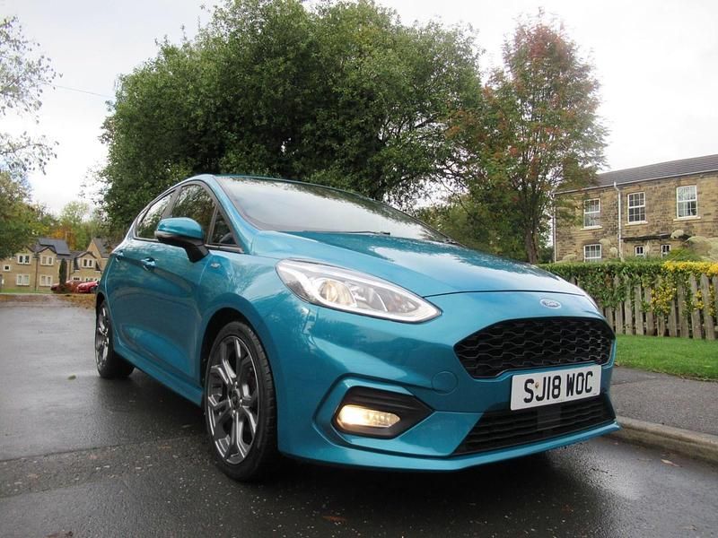 Blue Used 2018 Ford Fiesta ST-Line Hatchback | £8,595 (Fair price) - Image 1/4