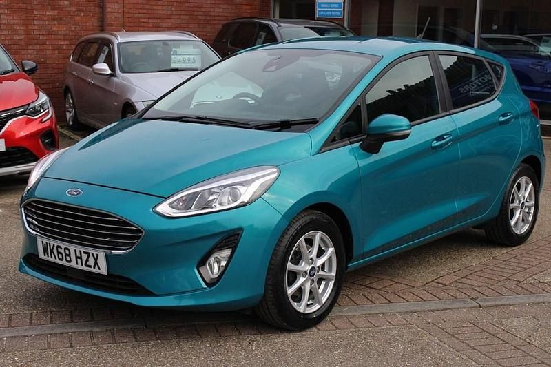 Used Ford Fiesta Zetec 100 HP (73 kW) 2018 Blue Hatchback