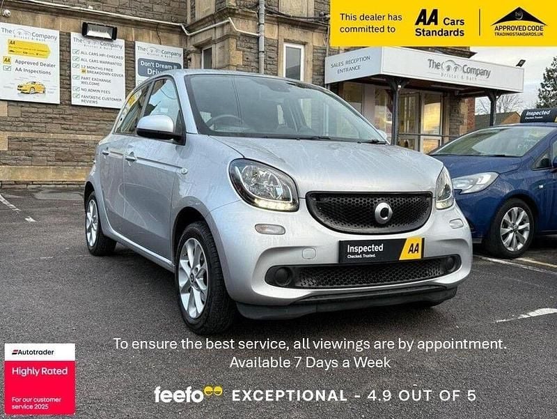 Used Smart ForFour Passion 71 HP (52 kW) 2017 Silver Hatchback