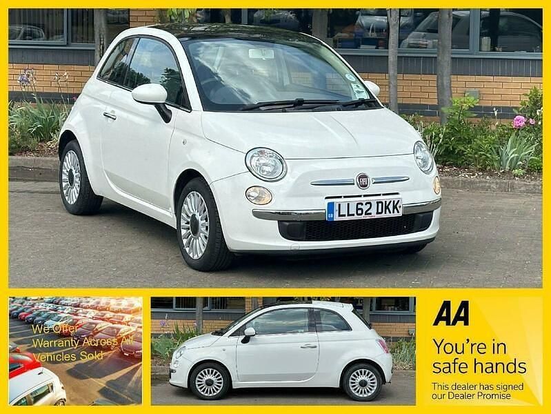 White Used 2012 Fiat 500 Lounge Hatchback | £3,300 (Good price) - Image 1/4