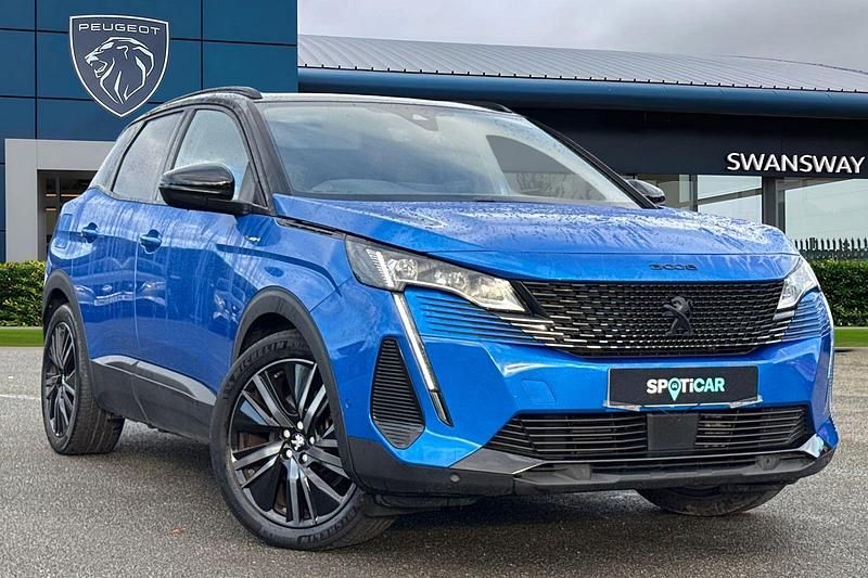 Blue Used 2022 Peugeot 3008 GT SUV | £20,000 (Fair price) - Image 1/4