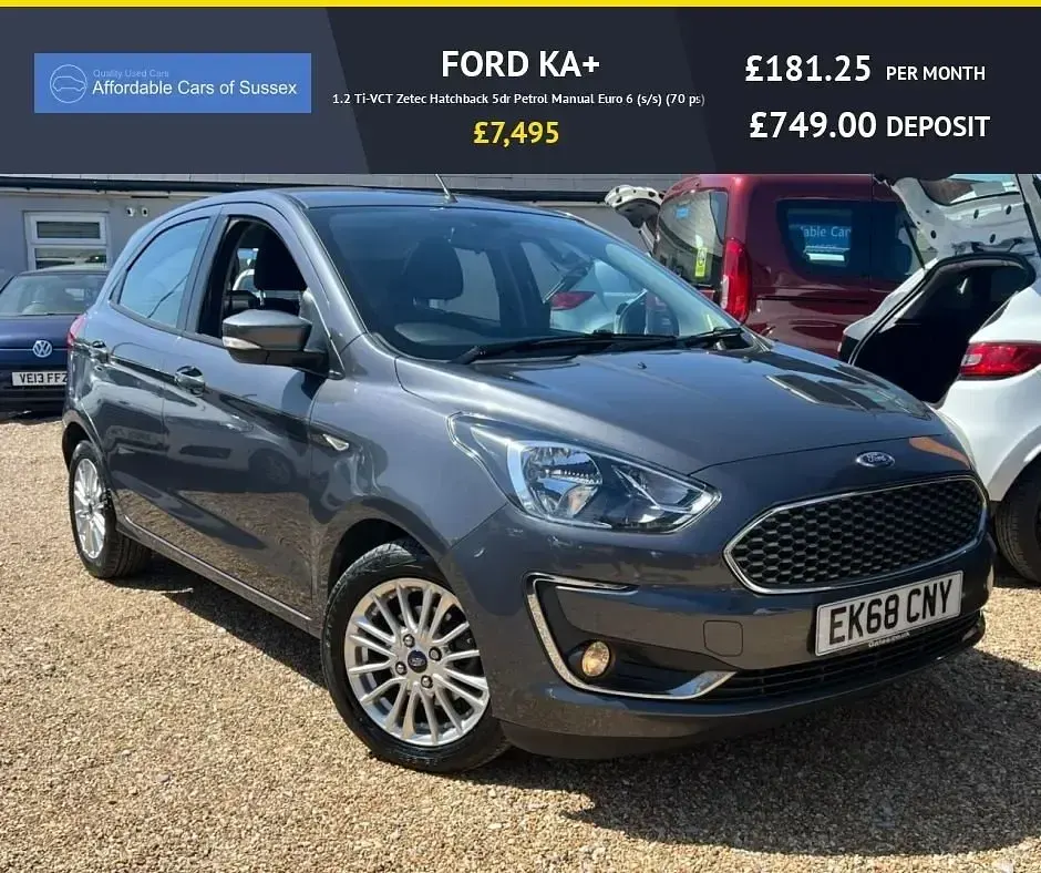 Used Ford Ka Plus Zetec 70 HP (51 kW) 2018 Grey Hatchback