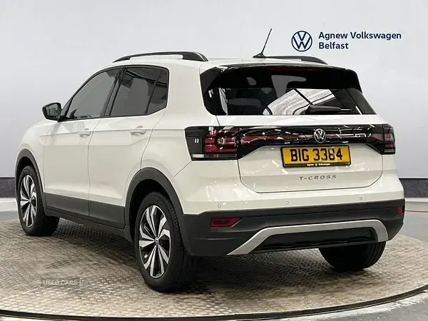 Used VW T-Cross Black Edition 110 HP (80 kW) 2023 White SUV