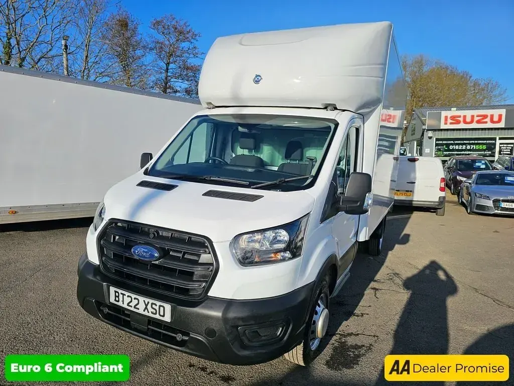 Used Ford Transit 130 HP (95 kW) 2022 White Cabriolet