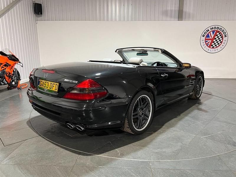Used Mercedes SL55 AMG AMG 476 HP (350 kW) 2004 Obsidian black Cabriolet
