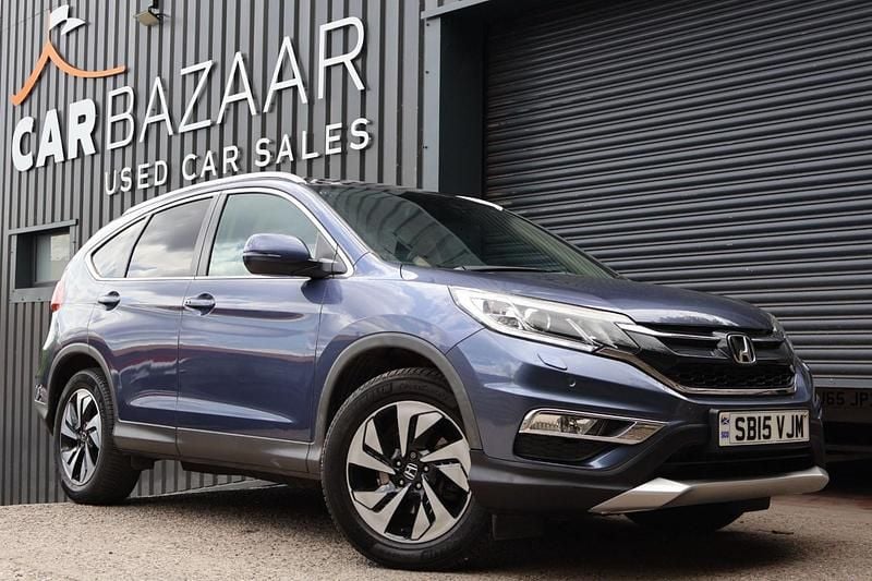 Blue Used 2015 Honda CR-V EX SUV | £9,294 (Good price) - Image 1/4