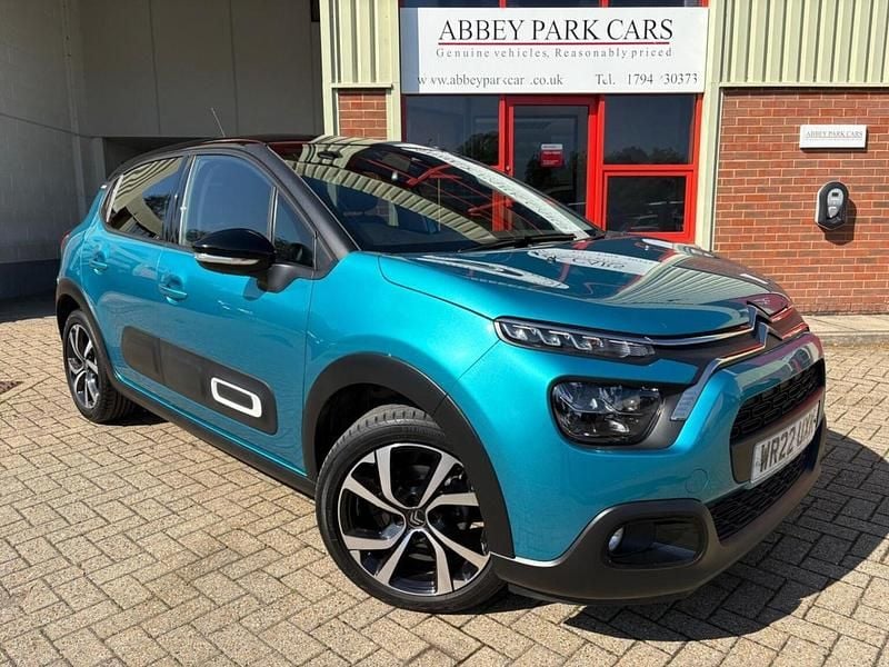 Blue Used 2022 Citroën C3 Shine Hatchback | £9,590 (Fair price) - Image 1/4