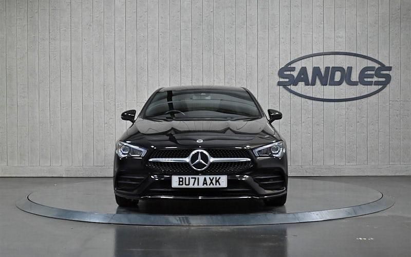 Used Mercedes CLA180 AMG Line Premium 136 HP (100 kW) 2021 Black Sedan