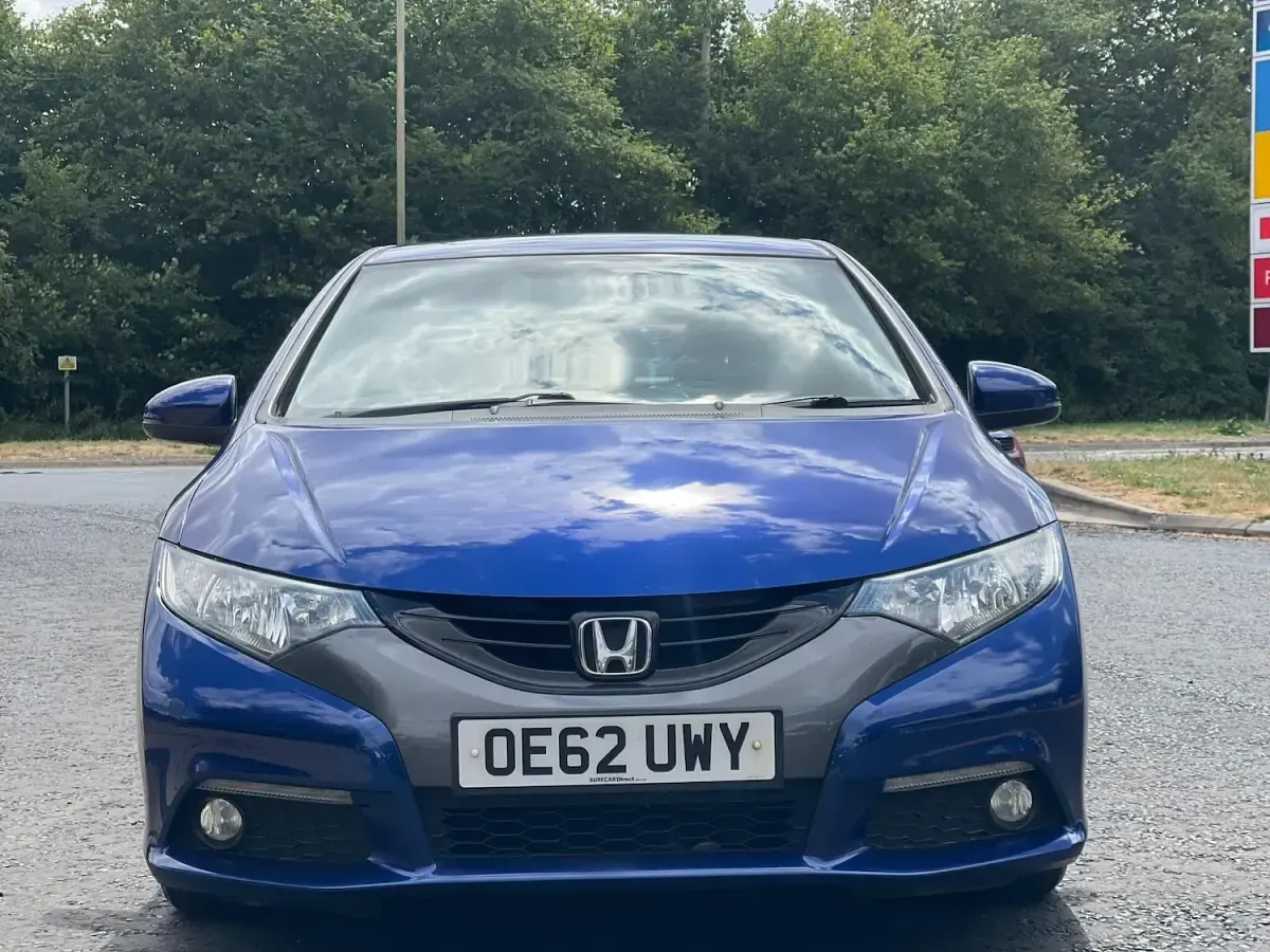 Used Honda Civic EX 2013 Blue Hatchback
