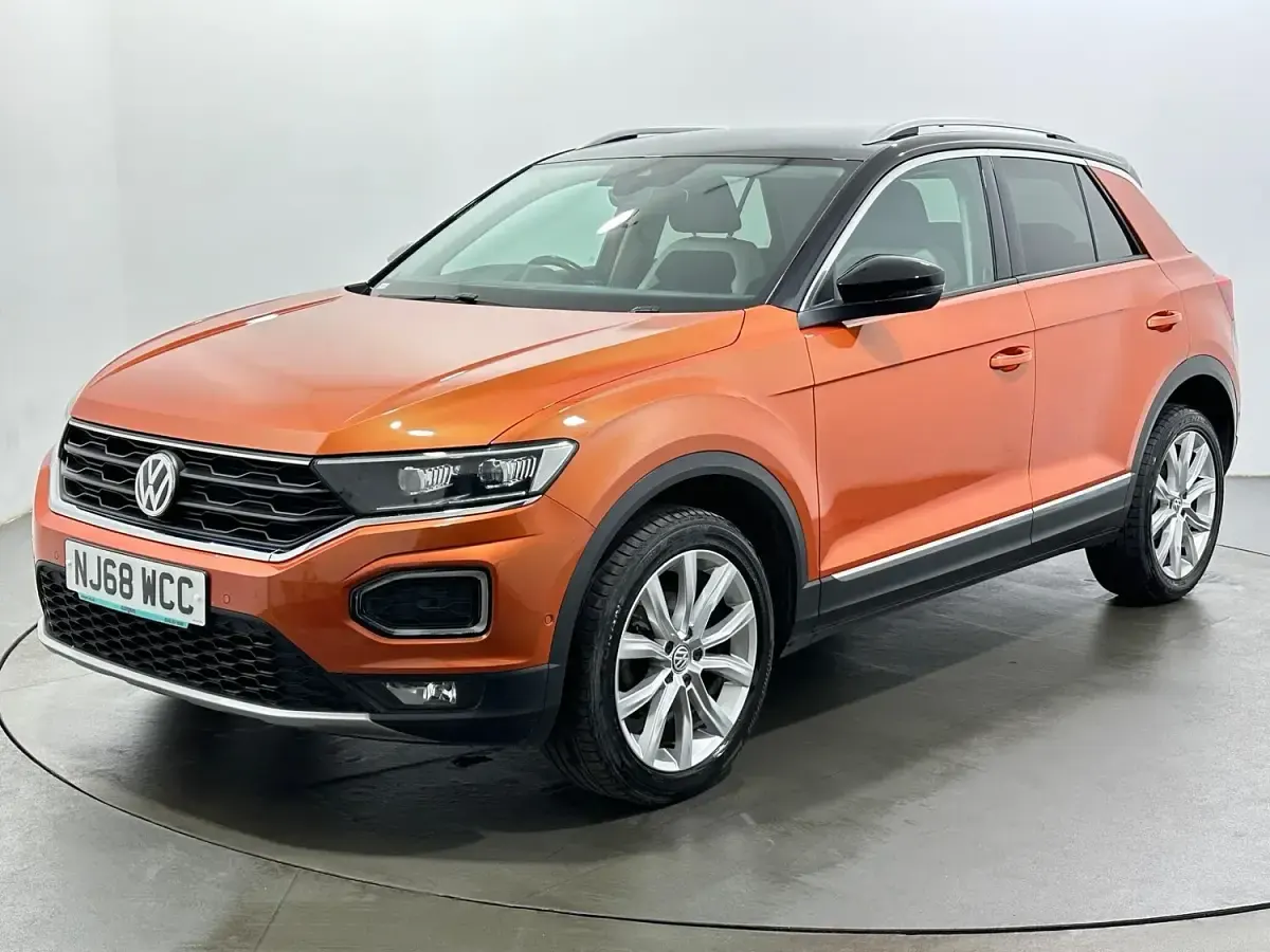 Used VW T-Roc SEL 150 HP (110 kW) 2018 Orange SUV