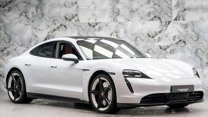 White Used 2020 Porsche Taycan Sedan | £47,989 (A bit pricey) - Image 1/4