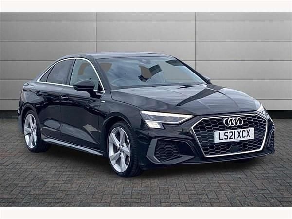 Black Used 2021 Audi A3 S-Line Sedan | £21,750 (Fair price) - Image 1/4