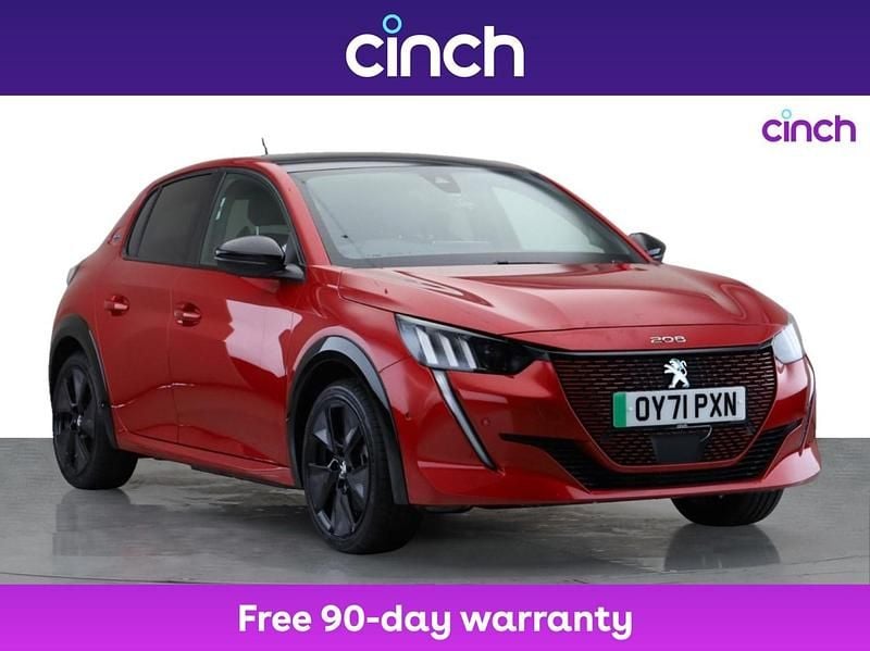 Red Used 2021 Peugeot e-208 GTi Hatchback | £13,229 (Fair price) - Image 1/3